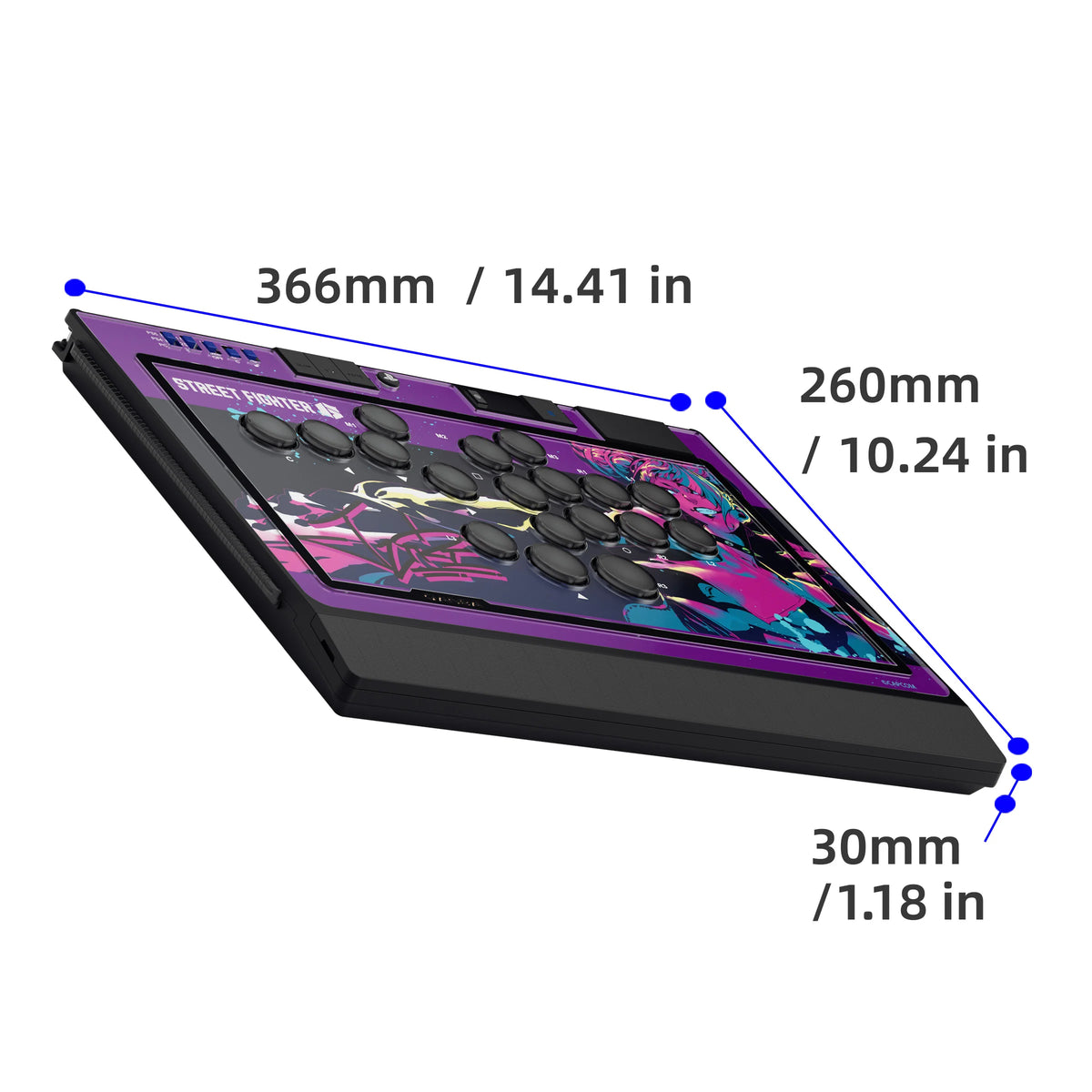 QANBA SAPPHIRE S1 Leverless Arcade Controller  CAPCOM  Street Fighter Juri Fightstick  For PC/ PS4 / PS5/Steam