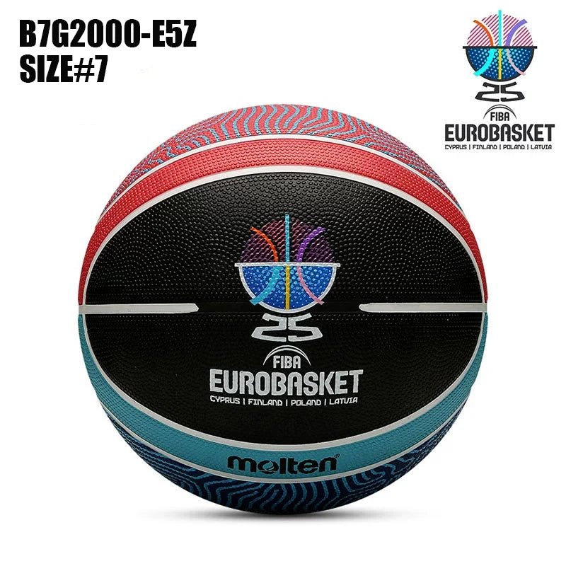 Balones de Baloncesto Molten 2026, Tamaño Oficial 7, Resistentes al Desgaste, de Goma, para Interior y Exterior, Baloncesto Masculino, Entrenamiento, Baloncesto