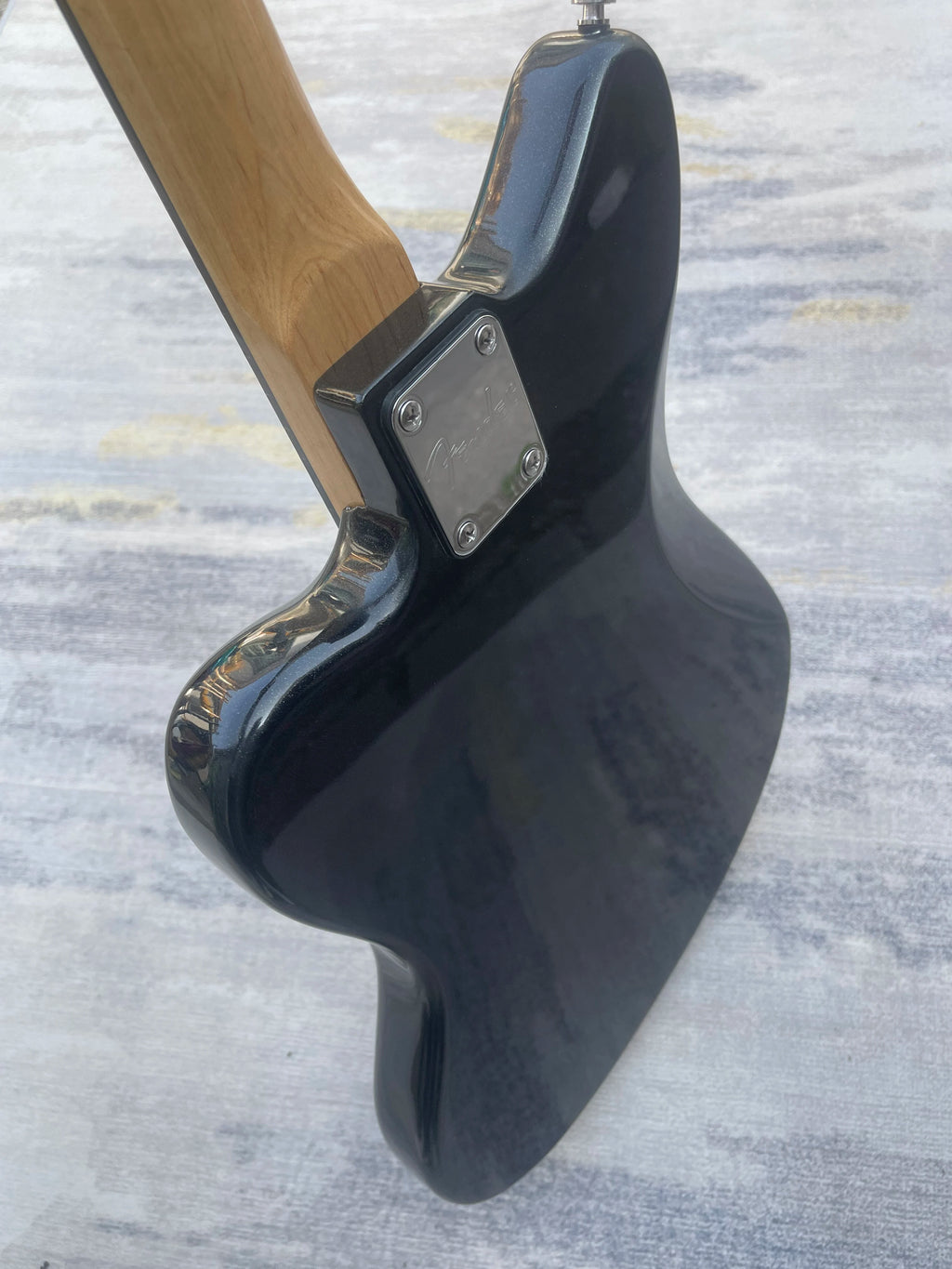 Nueva Guitarra Eléctrica JG Negra con Doble Pastilla Humbucker, Pickguard de Concha de Tortuga, Cuerpo Offset, Guitarra Indie Rock, Envío Incluido