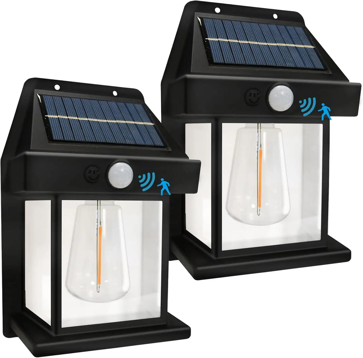 1/2/4/8 Apliques solares de pared, lámpara LED con sensor de movimiento IP44, montaje en pared adecuado para iluminación exterior de patios, porches y terrazas
