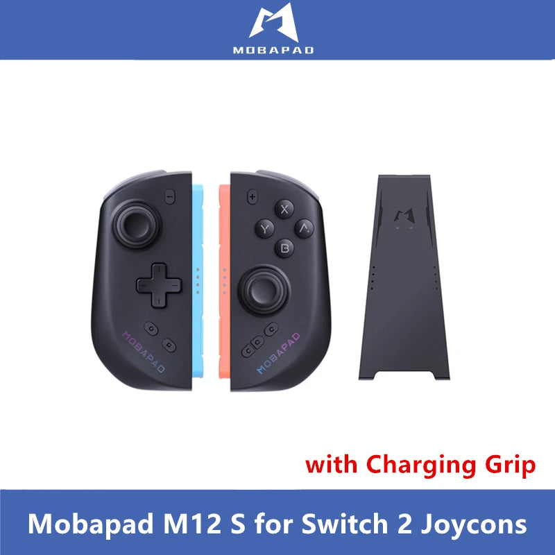 Mobapad Negro, Blanco, Gris Gamepa: Los Mejores Controles de Juego de Tercera Parte para Switch 2 Joycons: Mobapad M12 S con Bolsa, Agarre de Carga y Control de Juego