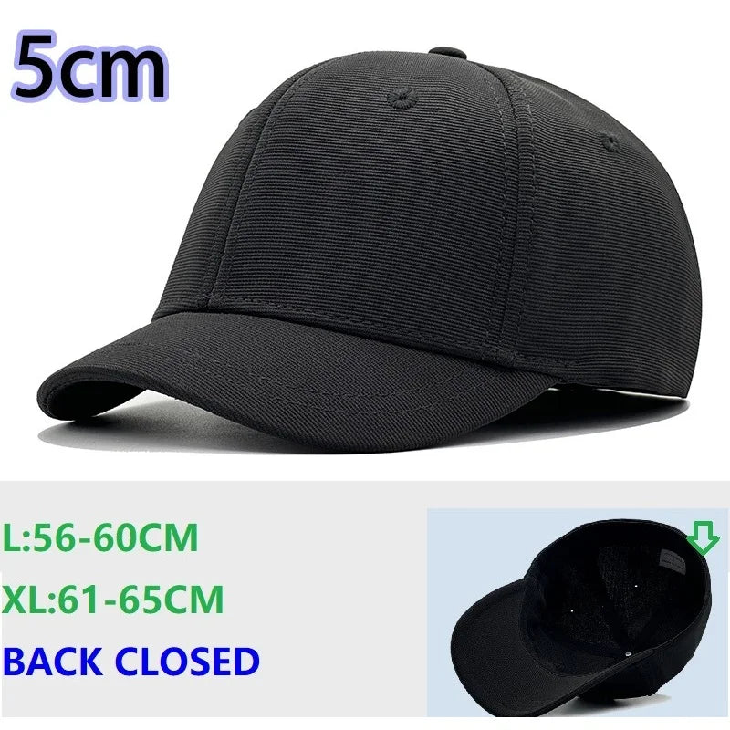 Gorras de béisbol cerradas para hombre y mujer, gorras para cabezas grandes y pequeñas, artículos de sombrerería de alta calidad
