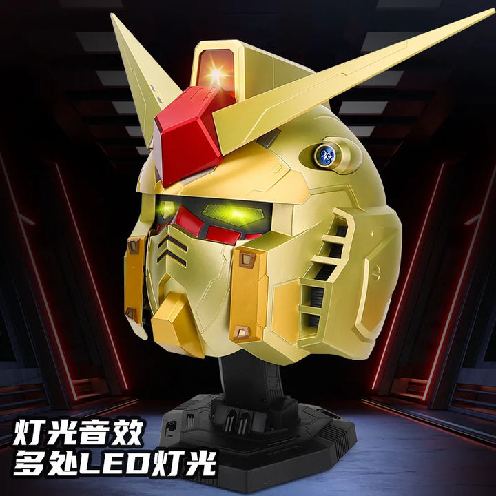 Vol.1 Casco RX-78-02 Cyberpunk 1:1, Máscara de Robot Mecánico con Luz y Control Táctil, Disfraz de Cosplay, Juguete de Halloween para Niños, Regalo