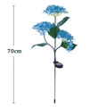 Luces solares decorativas para jardín, lámparas de flores de hortensia impermeables para exteriores, ideales para decorar patios, jardines y senderos