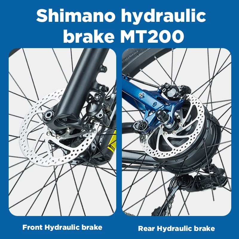 PULUMA PH001 1000W Motor 48V20Ah Battery Ebike Mountain Electric Bicycle with Torque Sensor & Throttle,