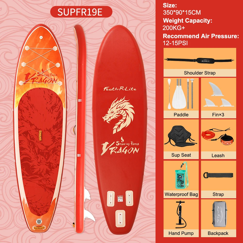 Tabla de Paddle Surf Inflable FunWater, Tabla de Surf SUP, 335*84*15CM, Antideslizante, para Deportes Acuáticos