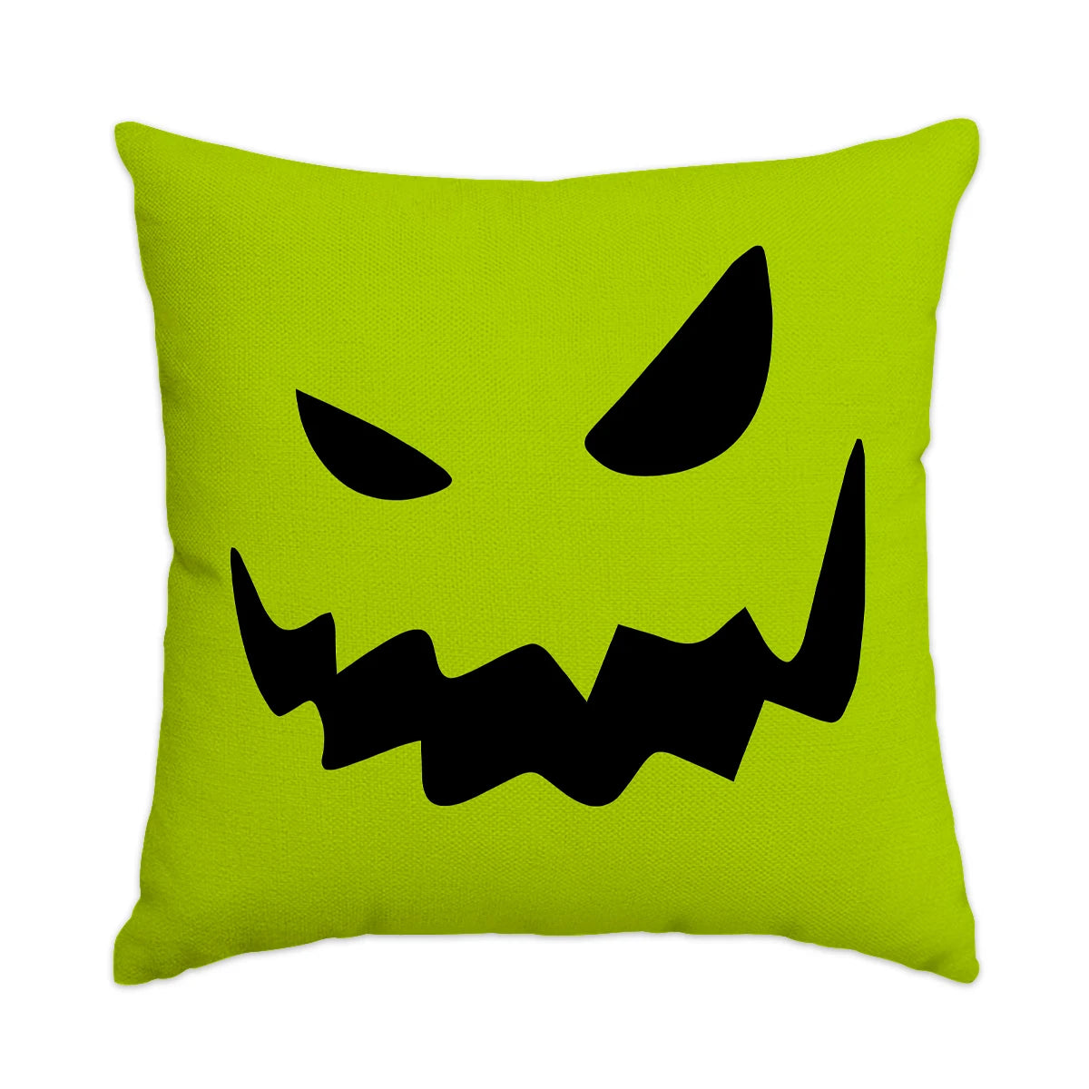1 ud./4 Uds. Funda de almohada de Halloween, expresiones de terror de Halloween, decoración del hogar, funda de cojín para sofá y sala de estar