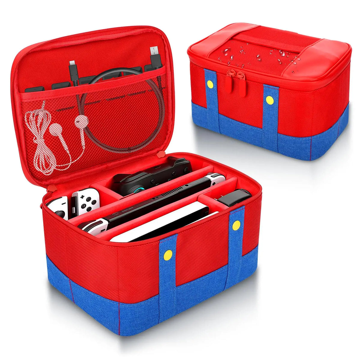 Lindo estuche de transporte para Nintendo Switch 2 /Lite/OLED, estuche de transporte de viaje de almacenamiento protector impermeable de carcasa suave portátil