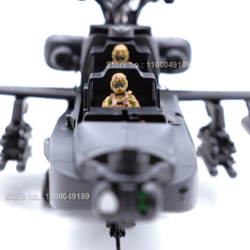 Helicóptero RC ERA C170 AH-64 Apache con Estabilización Automática, 6 Canales, sin Escobillas, para Adultos, con 2 Figuras de Piloto Pintadas a Mano con Camuflaje