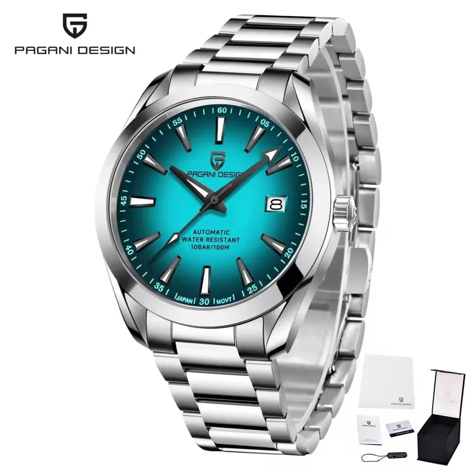 Reloj mecánico para hombre PAGANI DESIGN PD-1688 V3, resistente al agua 100M, cristal de zafiro, reloj de negocios de acero inoxidable para hombre