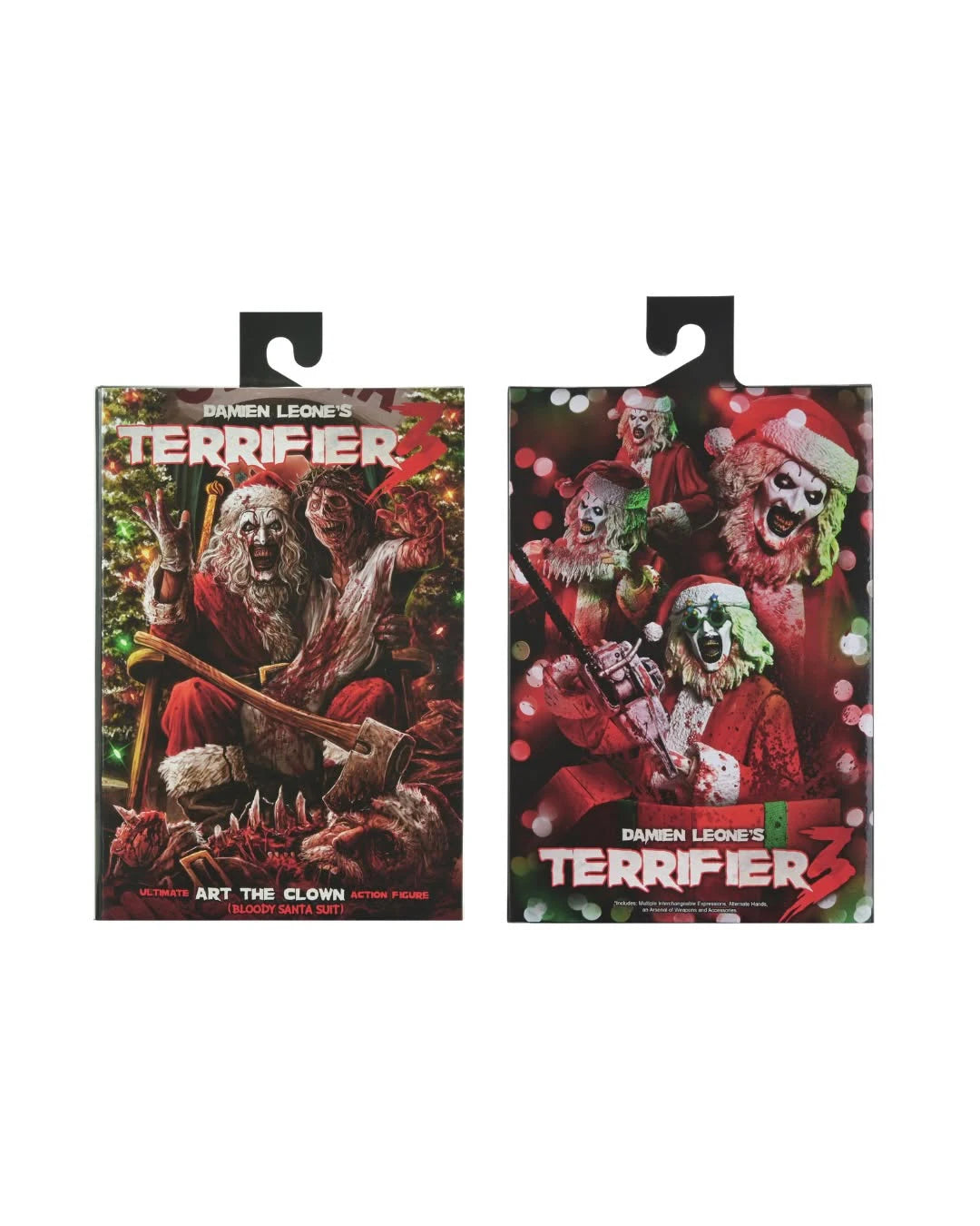 NECA Toys Terrifier 3 - Ultimate Bloody Santa Suit Art the Clown Figura de Acción a Escala 7 Pulgadas Modelo Muñeco Kit de Garaje