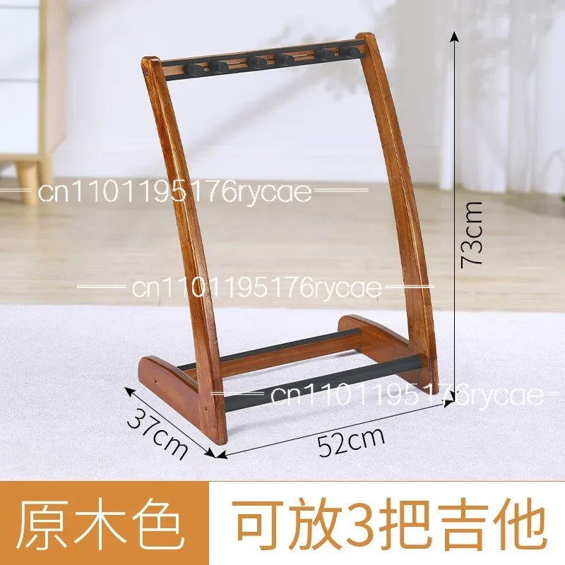 Soporte de Guitarra Multiusos para el Hogar, Soporte de Guitarra de Madera, Soporte Vertical para Múltiples Guitarras, Montado en el Suelo