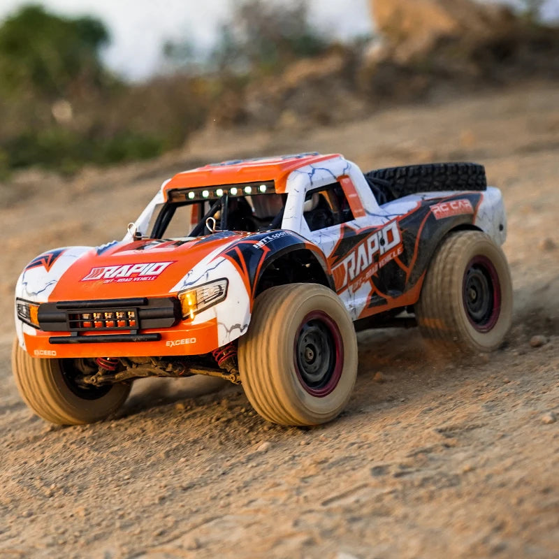 JJRC Q130 RC coche 2,4G 4x4 todoterreno 1:14 coche de alta velocidad sin escobillas desierto tirar todoterreno camión vehículo adultos niños juguete para regalo