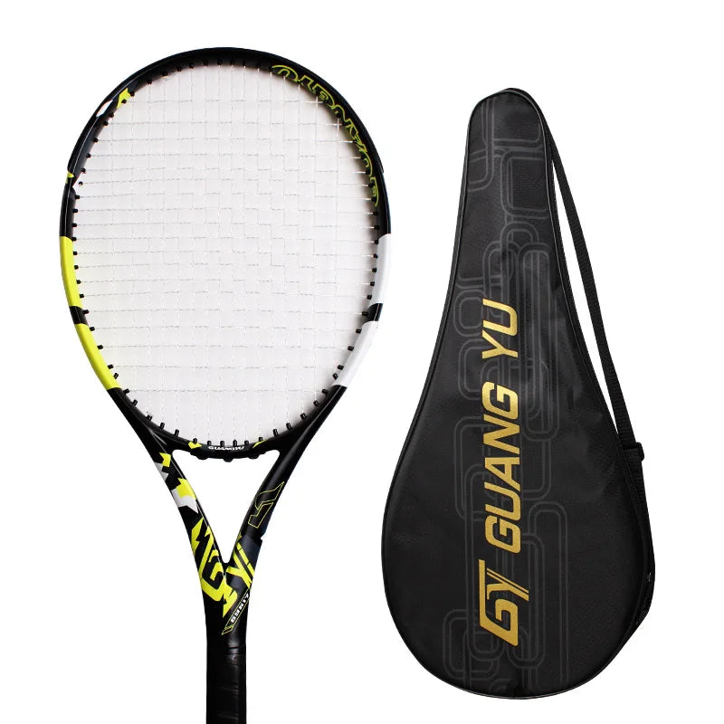 Raqueta de Tenis de Carbono Completo para Adultos, Estudiantes Universitarios, Hombres y Mujeres, Profesional, para Competencia