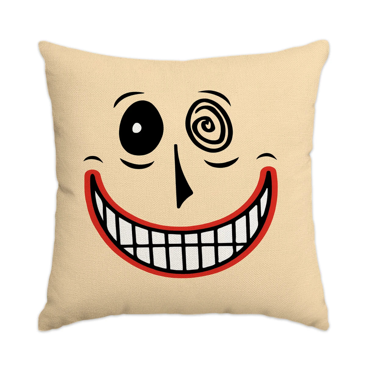 1 ud./4 Uds. Funda de almohada de Halloween, expresiones de terror de Halloween, decoración del hogar, funda de cojín para sofá y sala de estar