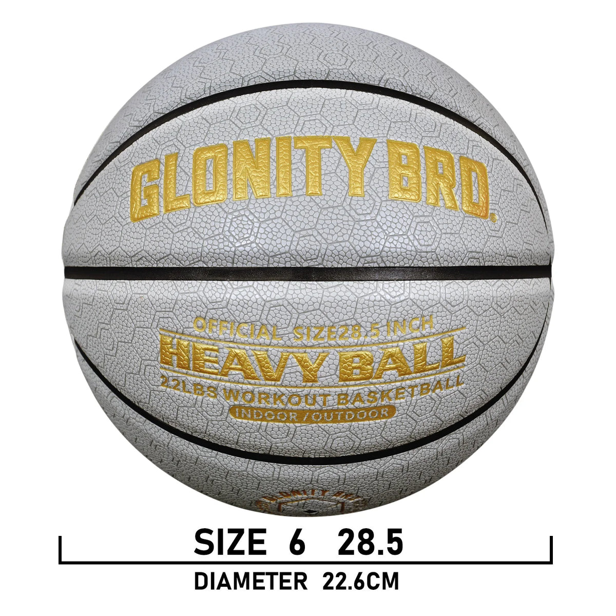 3LBS/2.2LBS 29,5 "/28,5" Pu peso entrenamiento especial baloncesto pesado para mejorar el exterior entregando habilidades de paso de goteo