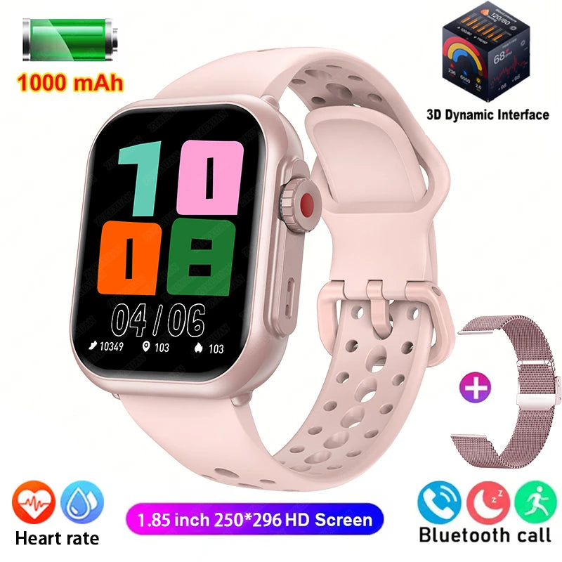 Smart Watch Ultra 2 SE Hombre Mujer 1000mAh HD AMOLED Frecuencia cardíaca 100+ Deportes Llamada Bluetooth Seguimiento GPS Reloj inteligente resistente al agua para Apple
