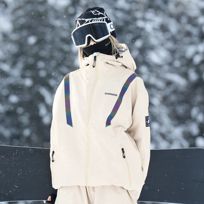 Nuevo Conjunto de Traje de Esquí para Hombre y Mujer 2026, Chaqueta y Pantalones de Esquí Impermeables y Resistentes al Viento, Ropa de Nieve