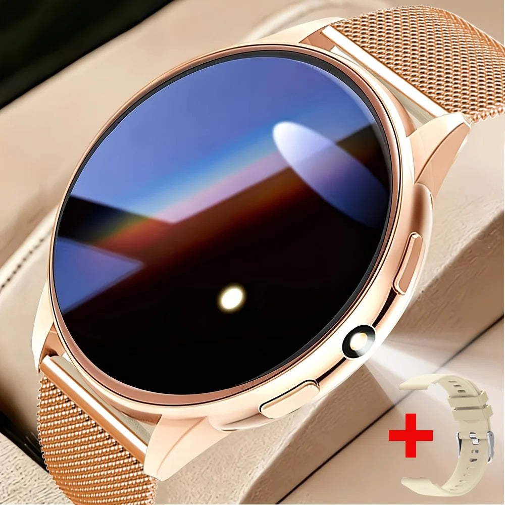 Nuevo modelo 2026, moderno reloj inteligente redondo, pantalla HD totalmente táctil, llamadas inalámbricas, múltiples modos deportivos, control de música