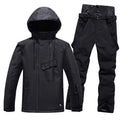 Trajes de esquí gruesos para hombres y mujeres, tablas de snowboard de montaña, pantalones de nieve, a prueba de viento, impermeable, cálido, conjunto de pareja