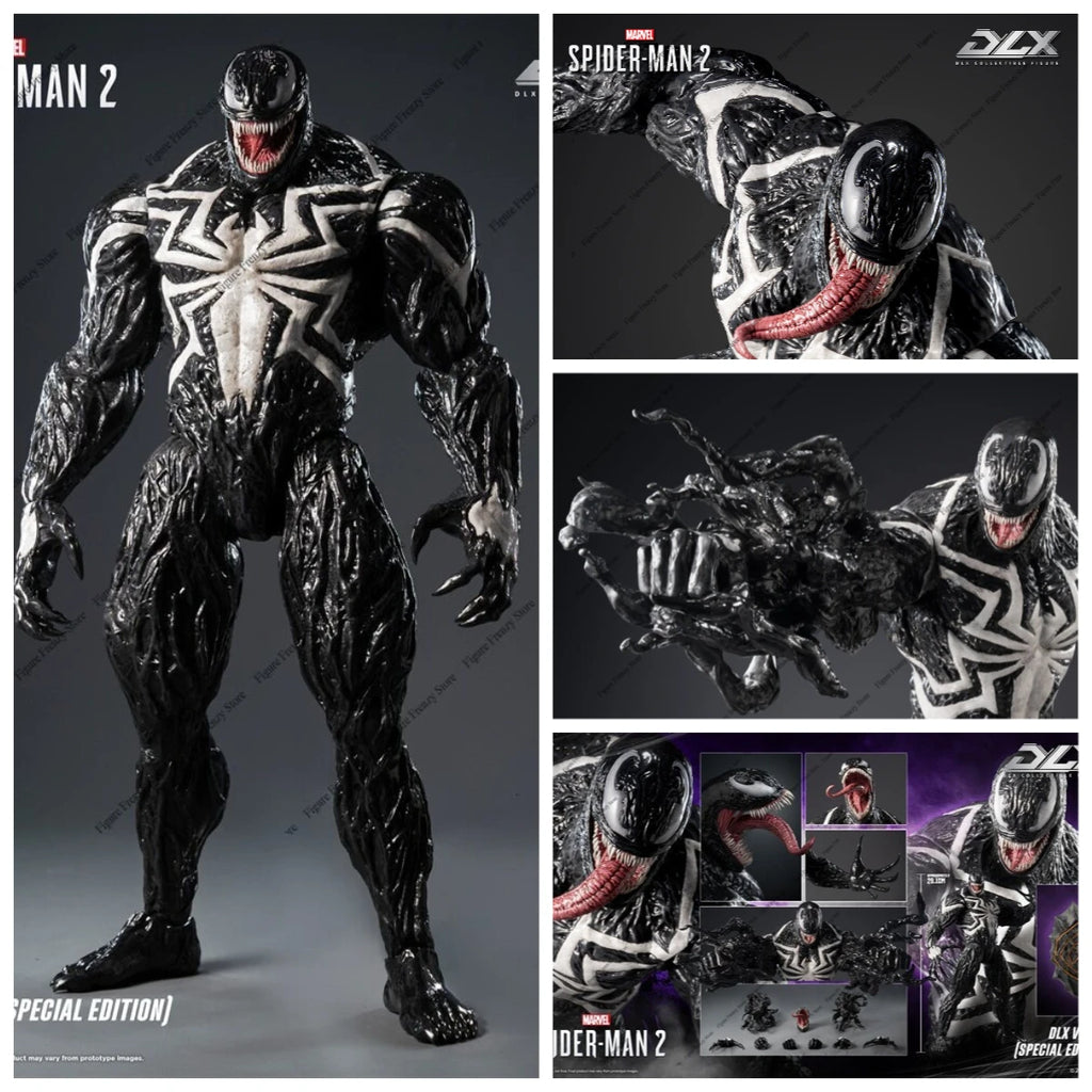 Preventa de la figura de acción de edición especial Venom de Marvel Spider-Man 2, línea DLX de threezero