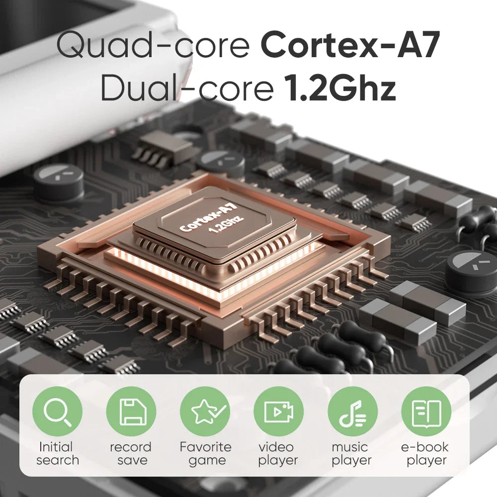 Consola de juegos portátil MIYOO MINI FLIP con pantalla IPS de 2.8'', sistema Linux, consolas de videojuegos, estuche gratis, doble joystick analógico, regalo para gamers.
