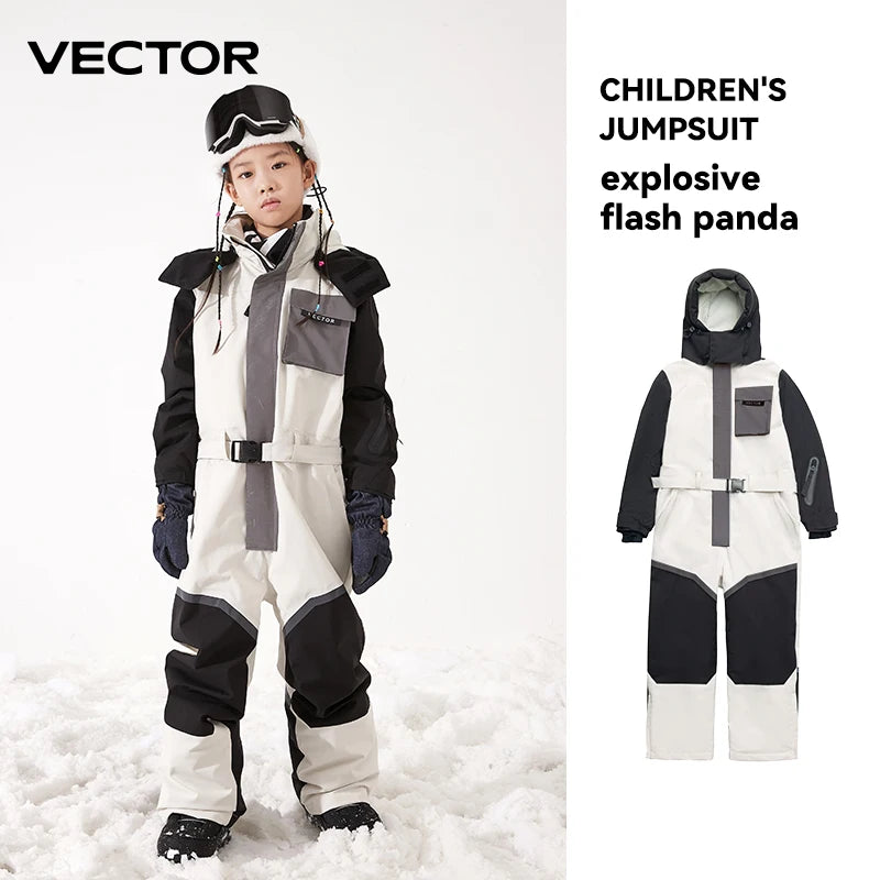 Mono de esquí de una sola pieza para niños, ideal para actividades deportivas al aire libre, chaqueta para practicar snowboard, mono cálido, ropa de invierno impermeable, overol con capucha.