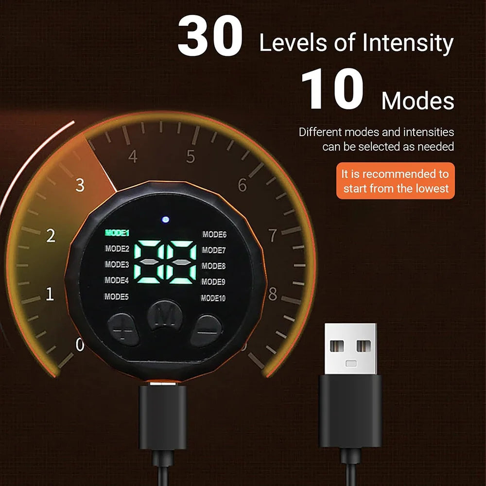 Tóner muscular cinturón tonificador Abdominal inteligente EMS Estimulador muscular Ab Trainer carga USB masajeador corporal equipo de Fitness para pérdida de peso