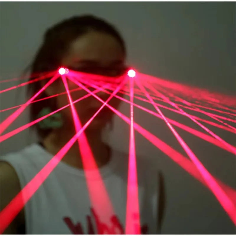 Gafas Led multilínea, gafas portátiles, haz de DJ, luz de escenario para fiesta, bailarina, espectáculo, disfraces luminosos, actuación en club nocturno