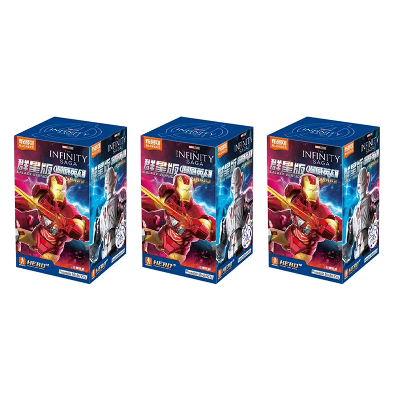 Blokees Marvel Infinity Saga Versión Galáctica Serie 04 Figuras Caja Sorpresa Iron Man Juguetes Coleccionables Anime Regalo para Niño