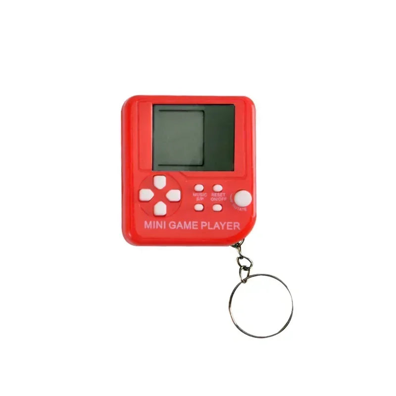 Mini llavero de bolsillo clásico portátil, anillo antipérdida, vídeo nostálgico Retro, máquina de consola de juegos, juguetes para niños, reproductor de juegos