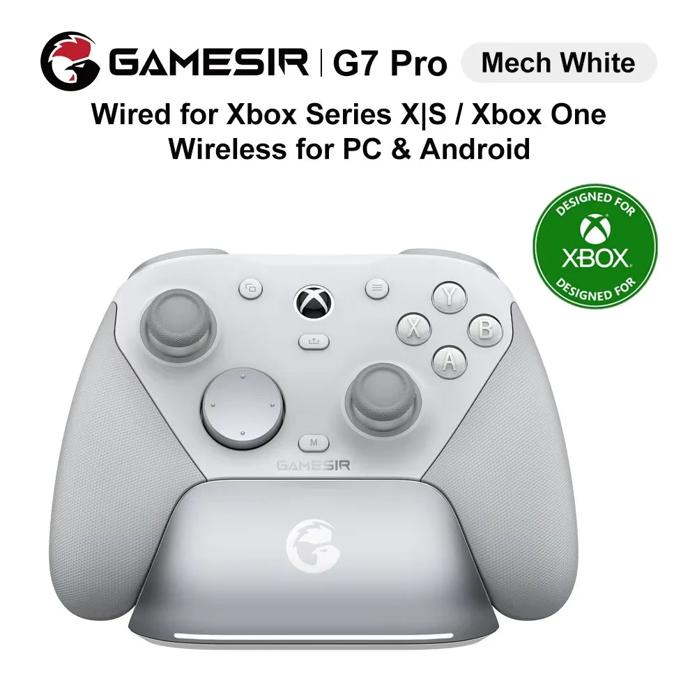 Mando para Xbox GameSir G7 Pro color blanco Mech, con gatillos y sticks