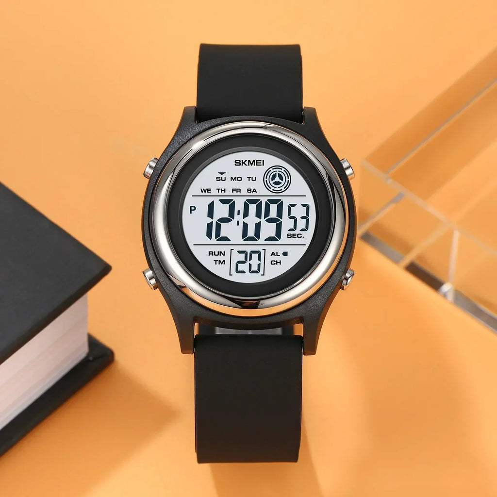 SKMEI Lujo Impermeable Resistente a Golpes Deportivo con Cuenta Regresiva Reloj Digital de Pulsera para Mujer Cronómetro Señora Niña Relojes 2094
