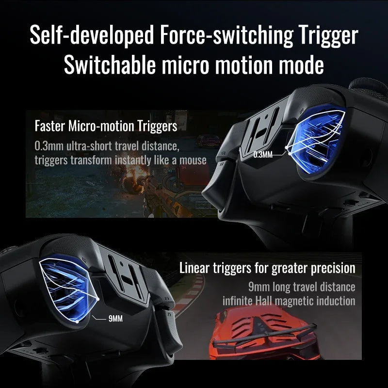 Flydigi Vader 5 Pro V2 Gaming Controller, Force-switchable Tirgger Support, For PC/NS/Mobile/TV Box, PC Gamer PS