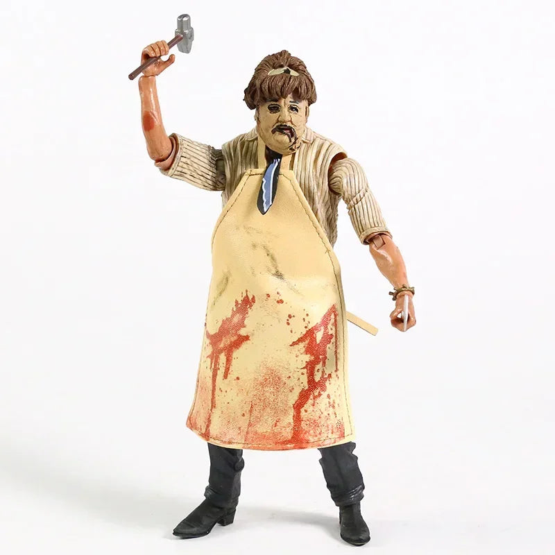 Figura de Acción de Leatherface, Modelo Coleccionable, Juguete de Película de Terror de Halloween