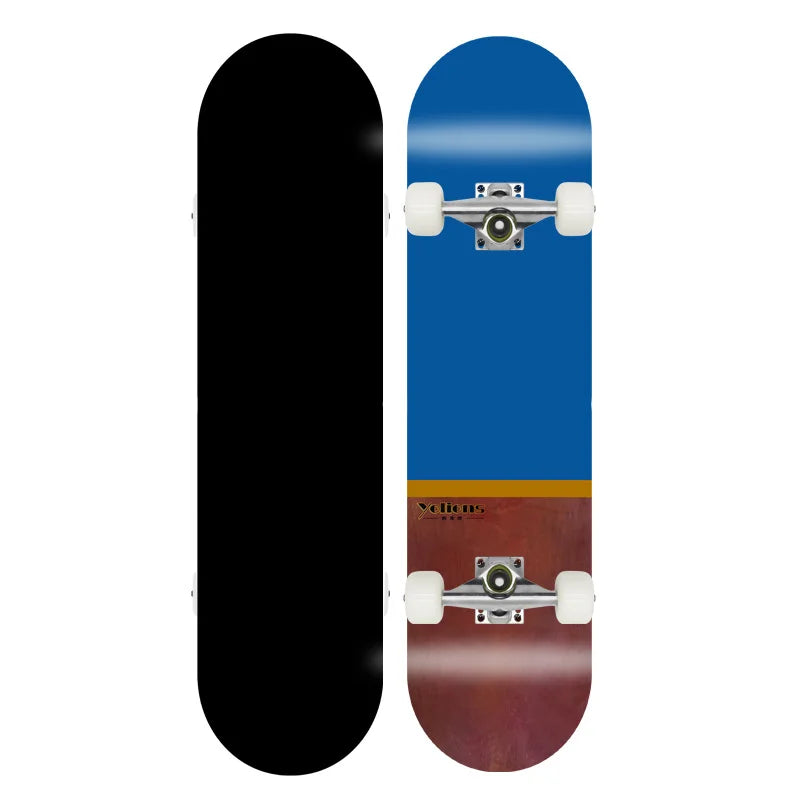 Patineta Completa para Trucos de Doble Patada, Madera de Arce, 4 Ruedas, Impresión por Transferencia de Calor, para Principiantes, Adultos y Niños
