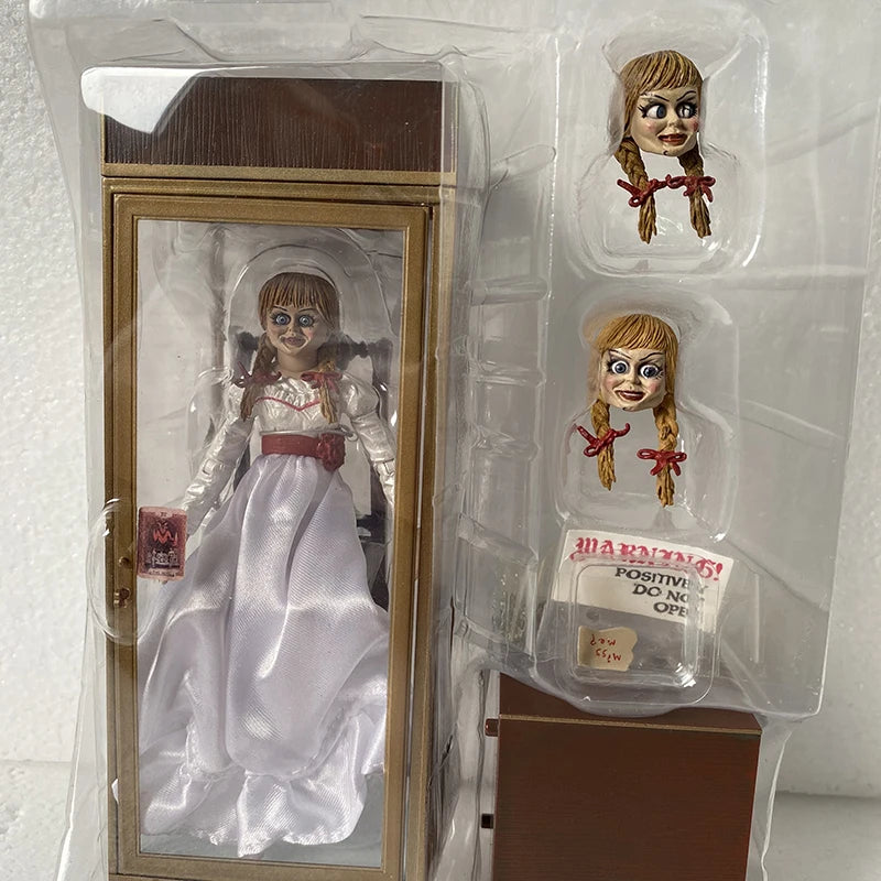 Figura NECA Annabelle Comes Home, figuras de Annabelle, modelo de figura de acción, juguete, muñeca, decoración, regalo, 18 cm, 7 pulgadas