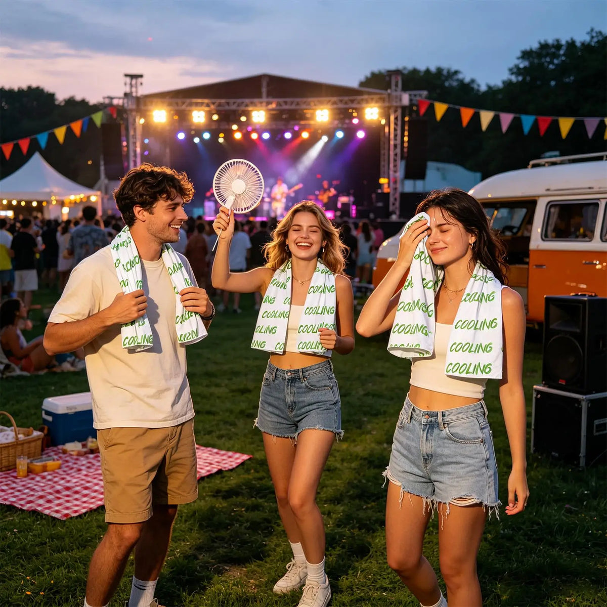 Toallitas refrescantes de verano, toallas de yoga de enfriamiento instantáneo, toallitas sin alcohol para aliviar el calor, para mujeres y hombres, para golf, yoga, senderismo, correr, hacer ejercicio
