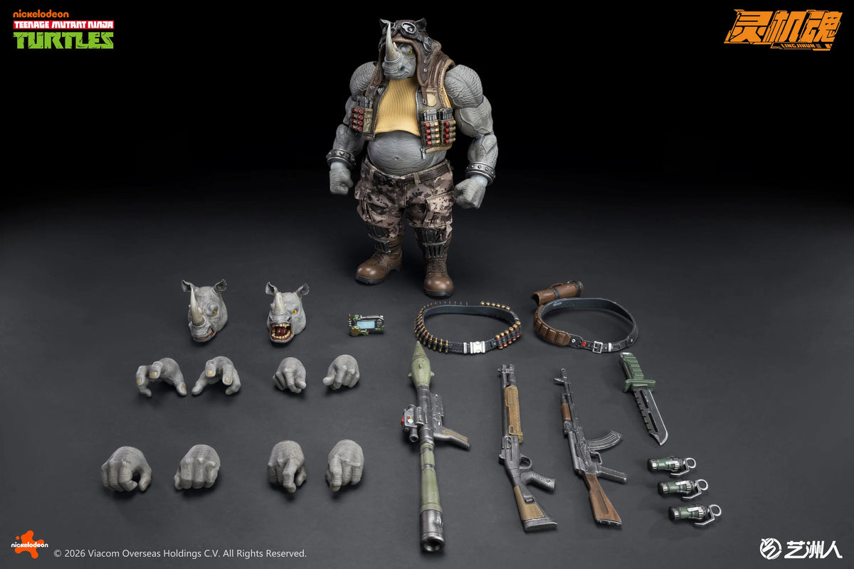 Figura de acción de Rocksteady y Bebop de las Tortugas Ninja, modelo de anime, juguete, muñeco, coleccionables de moda, preventa