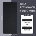 Estera de Yoga de 15mm de espesor, estera antideslizante para deportes ambientales, estera de Yoga de espuma cómoda NBR para ejercicio familiar, Yoga, Pilates