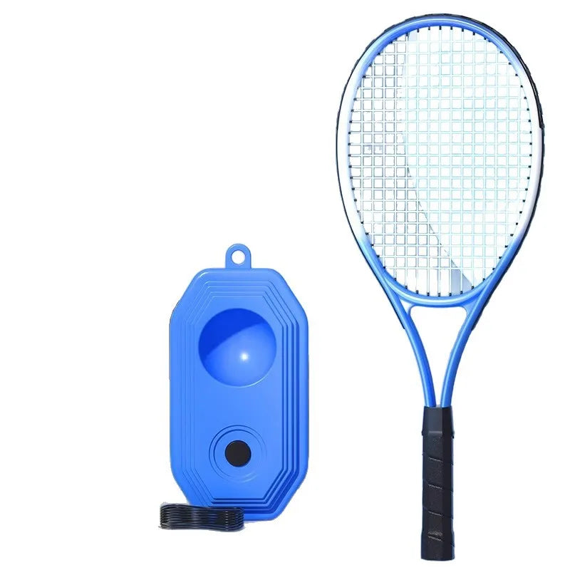 Raqueta de Tenis con Pelota de Rebote para Entrenamiento Individual, Portátil, con Cuerda de Alta Elasticidad, para Adultos, Ayuda para el Entrenamiento, Raqueta de Tenis de Playa