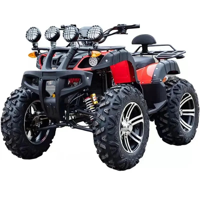 Vehículo Todoterreno ATV Big Bull, Motocicleta de Montaña 4x4 con Tracción en las Cuatro Ruedas, Vehículo Utilitario Automático para Adultos