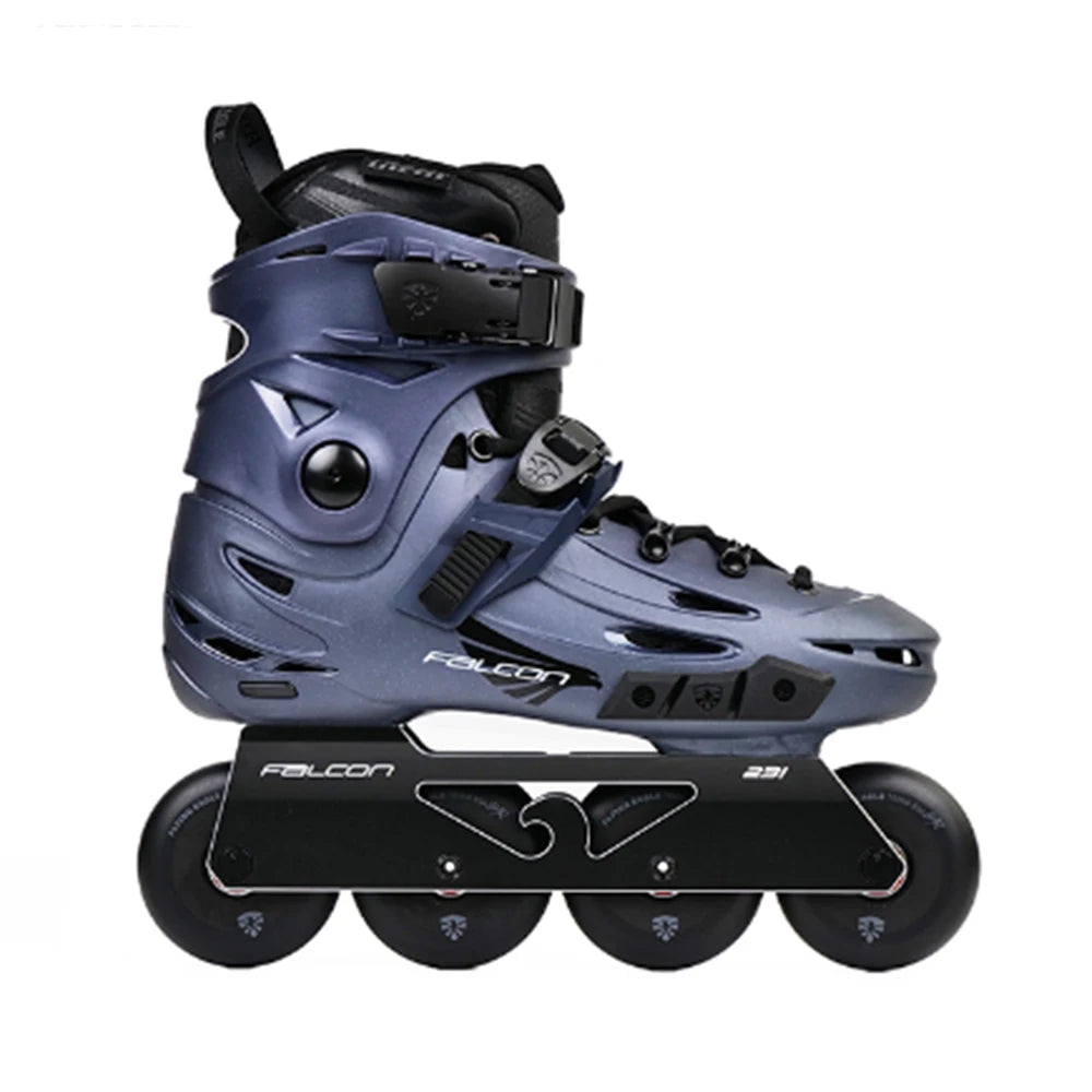 1 Par de Patines en Línea Originales Flying Eagle Skate F6s, Nuevos Ejes Inteligentes Falcon, Zapatos de Patinaje sobre Ruedas, Patinaje de Slalom, Patines de Patinaje Libre