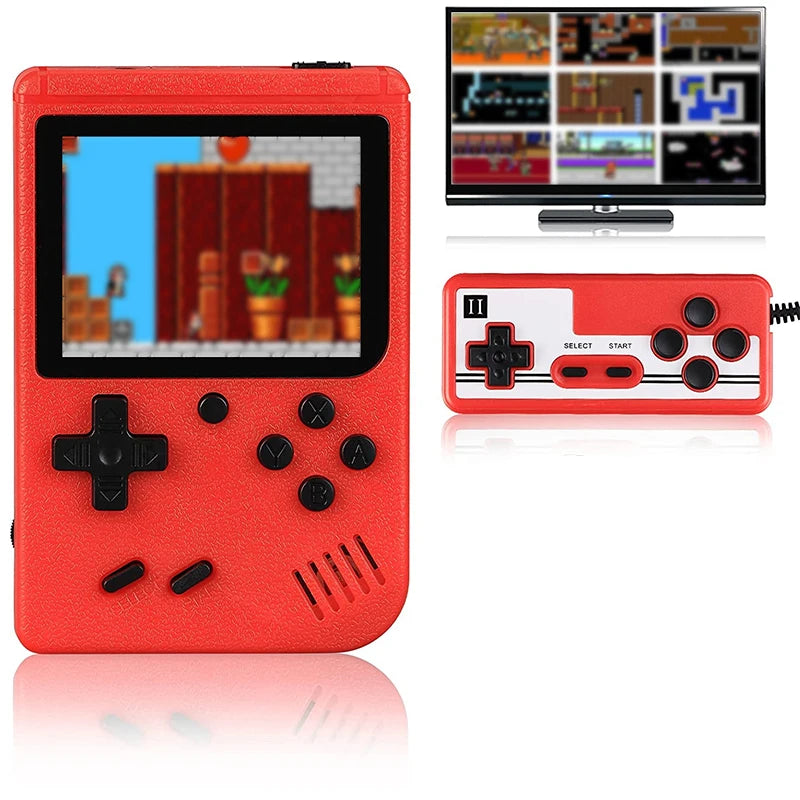 Mini consola de videojuegos retro portátil con 400 juegos integrados, pantalla LCD de 3.0 pulgadas, regalo para niños, consola de juegos portátil de 8 bits con salida AV