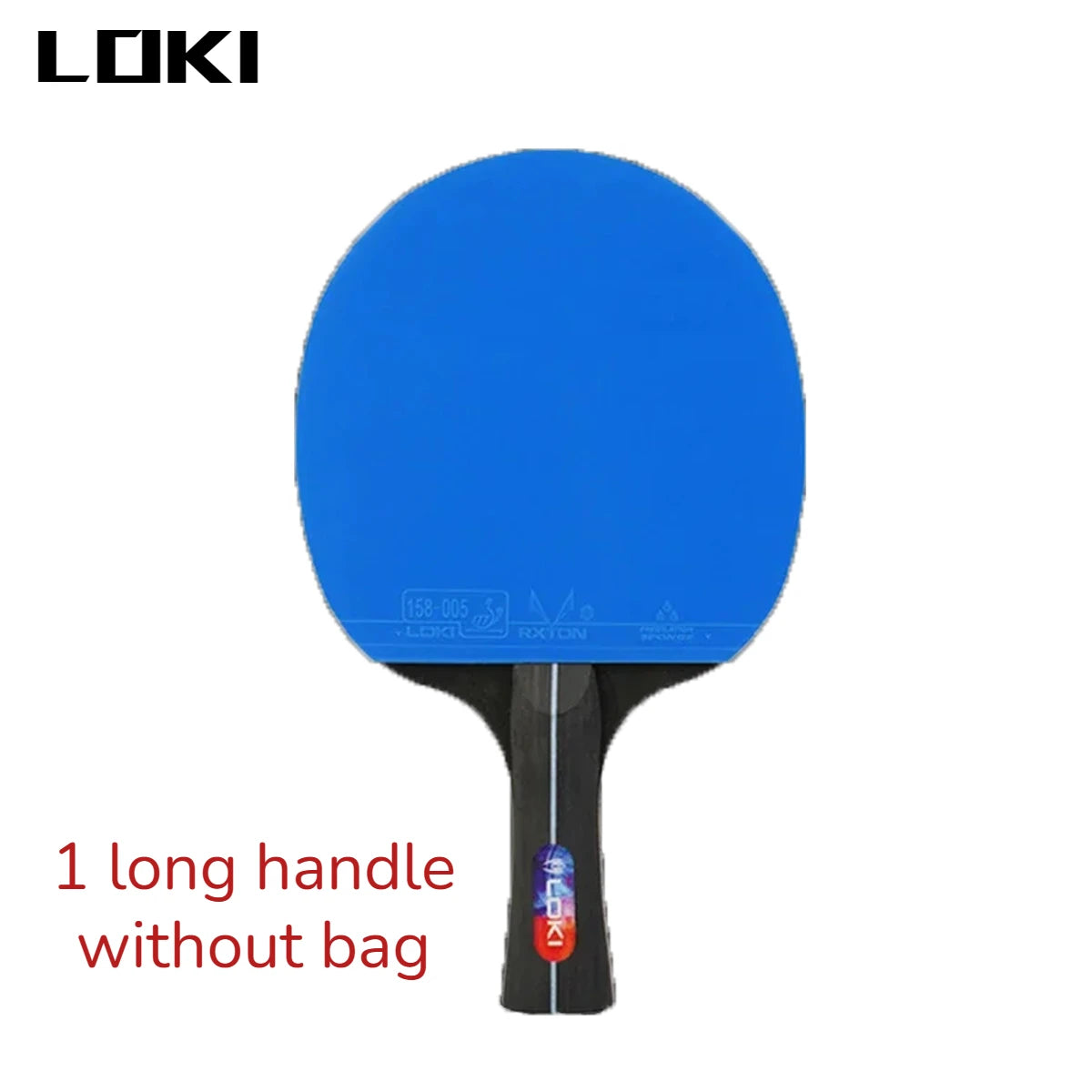 Juego de raquetas de tenis de mesa LOKI K5000, 1 ud./2 uds., raquetas de Ping Pong para entretenimiento en el hogar con goma de Ping Pong de Color azul