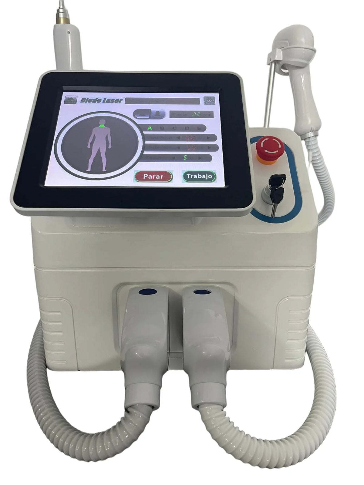 Máquina Láser Pico Profesional 2 en 1 para Eliminación de Tatuajes y Depilación Permanente con Sistema de Enfriamiento por Hielo