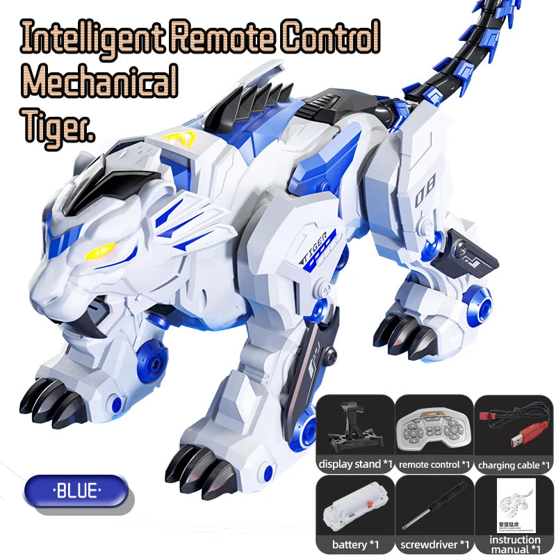 Robot teledirigido JJRC R38, juguete educativo infantil, tigre mecánico inteligente programable, robot biónico sensorial que baila