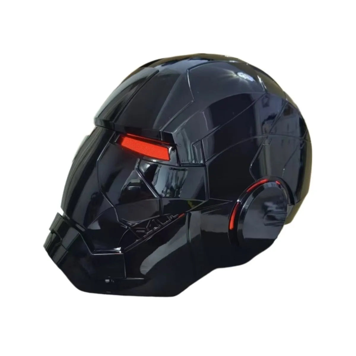 Casco de Iron Man Mk5 Mk50 Mk17, casco con control de voz Jarvis, luz LED, modelo de juguete de la serie para adultos, regalo de cumpleaños.