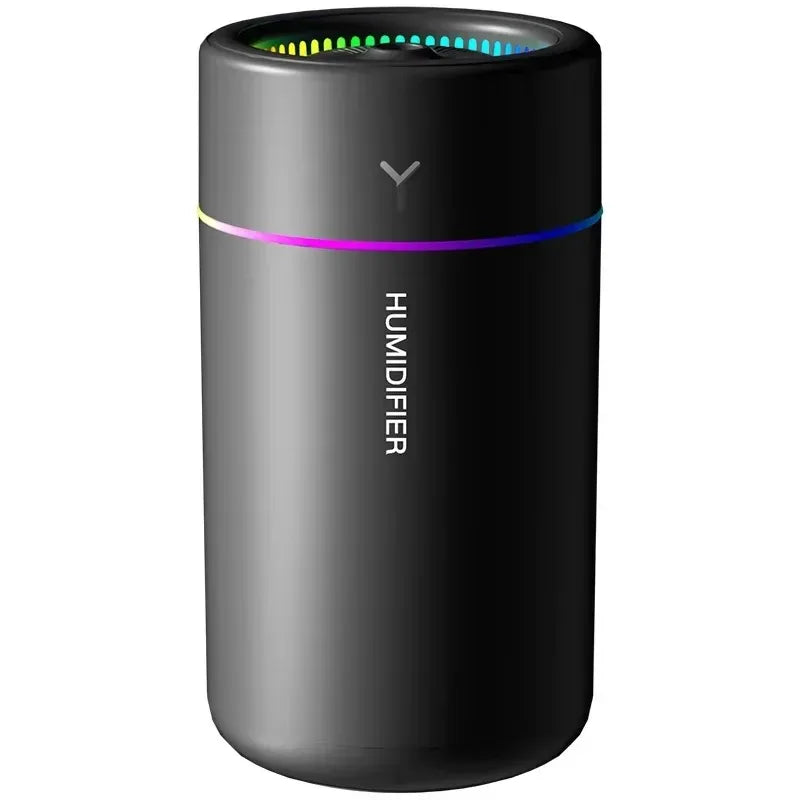Humidificador de aire de 280ML, gran volumen de niebla, luz de ambiente colorida, difusor de aroma silencioso, aceites esenciales, aromaterapia para el hogar y el coche
