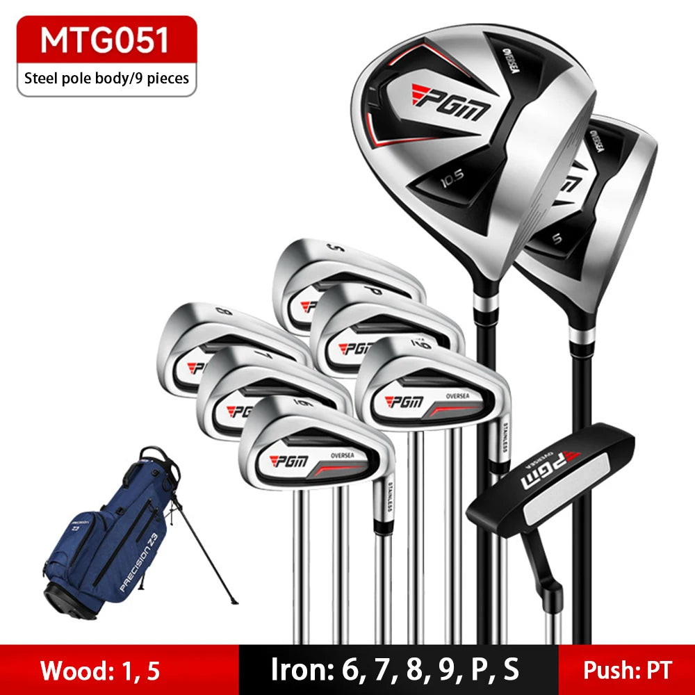 PGM-conjunto completo de palos de Golf para hombre, Set combinado para mano derecha, entrenamiento para principiantes, caña de Golf, 4,9,12 ramas